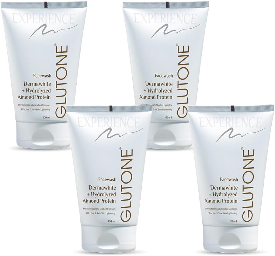 Face Wash| Glow & Radiance Face Wash| With Fruit Extracts| Enriched Hydrolyzed Almond Protein| Sugar-Based Formula| 100ml (Pack of 4)