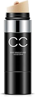 CC Cream Foundation,Foundation Stick with Air Cushion Sponge Head,Foundation Full Coverage,Air Cushion CC Cream Concealer Nude Makeup Moisturizing Brightening Pigment Liquid Foundation