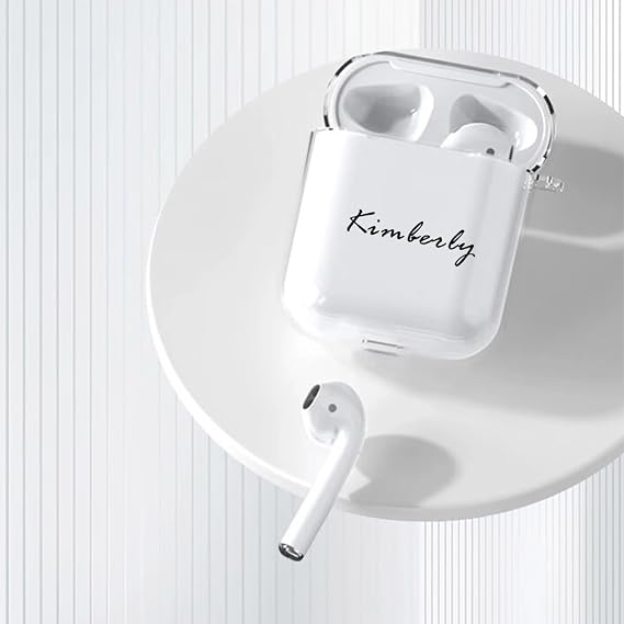 Custom Clear Case for Apple AirPod Pro 3/2 /1,AirPods 4th/3rd/2nd/1st Personalized Photo Logo Text Freely DIY, Customized Soft Transparent Skin TPU Cover