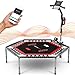 Trampolín Smart Fitness, Incl. cinturón de Ritmo cardíaco, vídeo de Entrenamiento, Contador de Saltos y App, Plegable, Manillar Ajustable, portabotellas y Soporte para móvil - HTX100