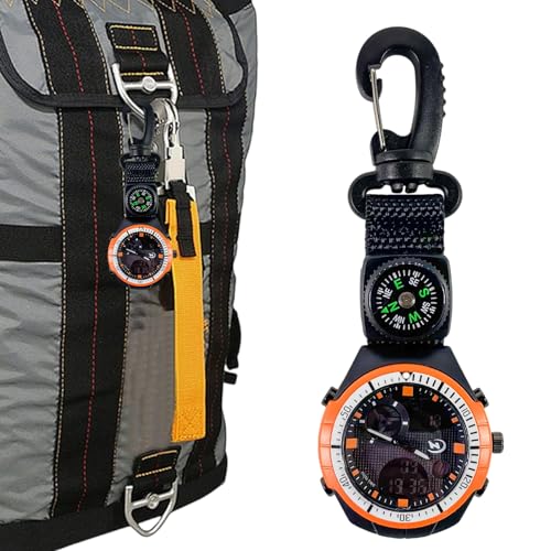 Montre à mousqueton sport et aventure en forêt