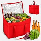 HYZYWON Sac Isotherme Grand, Sac Isotherme, Glaciere Souple Isotherme, Sacs Isothermes, Grand Sac Isotherme, 41 x 23 x 33 cm, Courses, Pique niques, Camping (A)