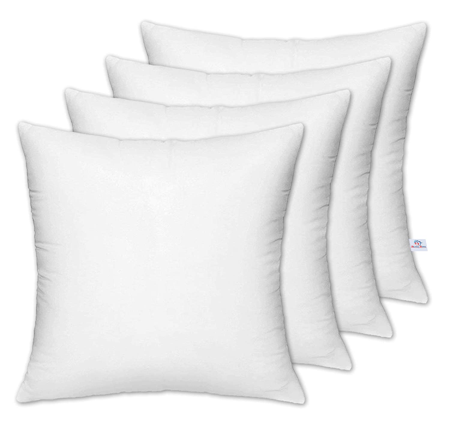 Heart Home Square Microfibre Filled Cushion Filler 12"x12"-Pack of 4 (White)-HS_38_HEARTH21170 (B095CCBNWX) Amazon Price History, Amazon Price Tracker