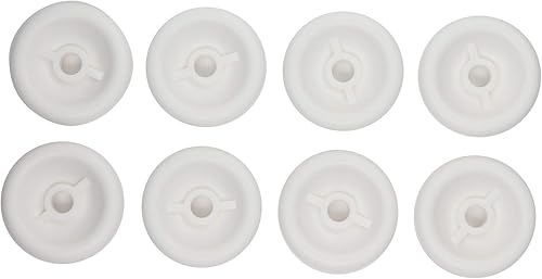 Miniatura 2 de Juego de 8 ruedas inferiores WD35X21038 para lavaplatos General Electric PDW7880N00SS, compatible con ruedas de rodillo WD35X21038, marca UpStart