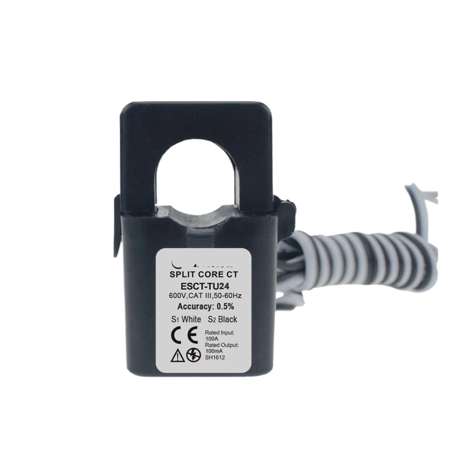 Transformador de corriente núcleo dividido ESCT-TU24 100A 333mV split core para cuadros 2