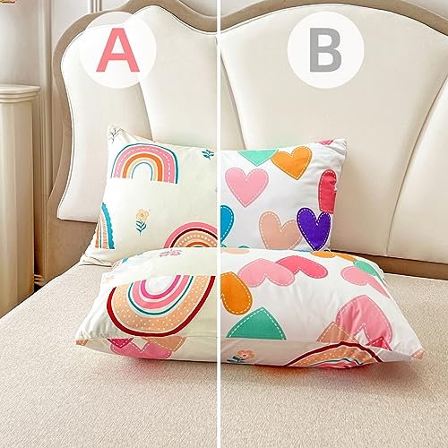 Btargot Lightweight Soft 3 Piece Rainbow Comforter Set With 2 Pillow Covers thumb #3