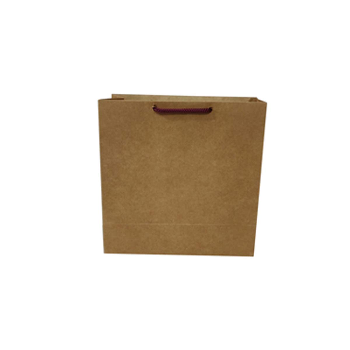 Flute CubesFlute Cubes Presents Brown Kraft Eco Friendly Multi Purpose Gift Paper Bag for Return Gifts, Sweets, Snacks, Size 9x9x4 Inch (Brown,Pack of 10)