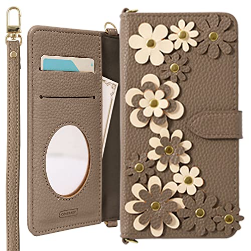 COVERARY �݊��i/���� Redmi Note 15 Pro 5G �P�[�X �蒠�^ �V���v�� ������� �� �t�����[ �X�g���b�v �x���g�t�� �X�g���b�v�t��[�u���E��] Softbank 100063073a