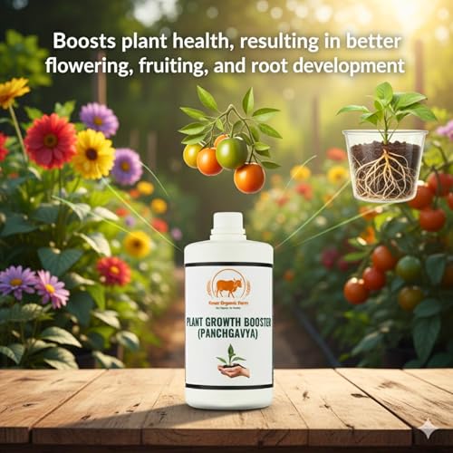 Image of Plant Nutrient Solution (Panchgavya) - Natural Liquid Fertilizer for Plant Growth - Eco-Friendly Organic Formula for All Types of Plants (1 Litre)