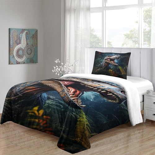 Housse couette dinosaure 3D cadeau idéal enfant ado lit 1 place - 5