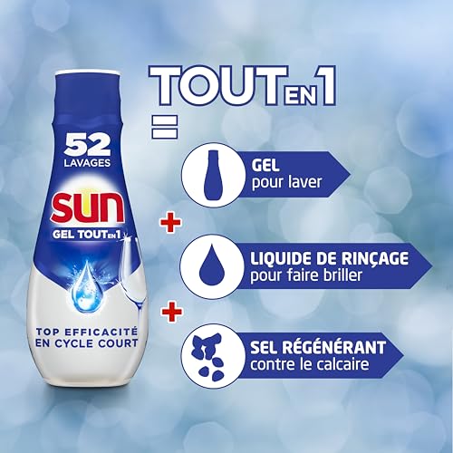 Gel Lave vaisselle Tout En 1 Expert Plus Sun Le Flacon De 900ml - vue 9
