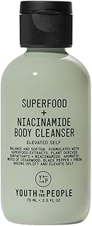 Youth To The People Superfood + Niacinamide Body Wash - Kale + Green Tea Cleanser with Nourishing Vitamins + Antioxidants, Improves Skin Texture + Dullness, Earthy + Woody Scent for Body, Vegan