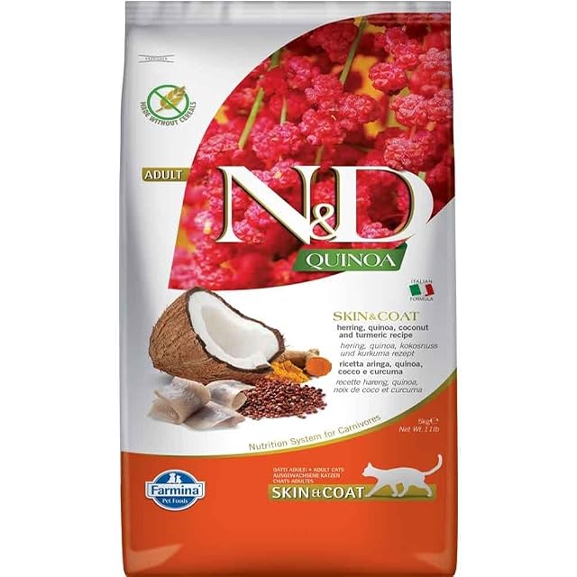 FARMINA ND Cat Quinoa Skin Coat Arenque 5KG