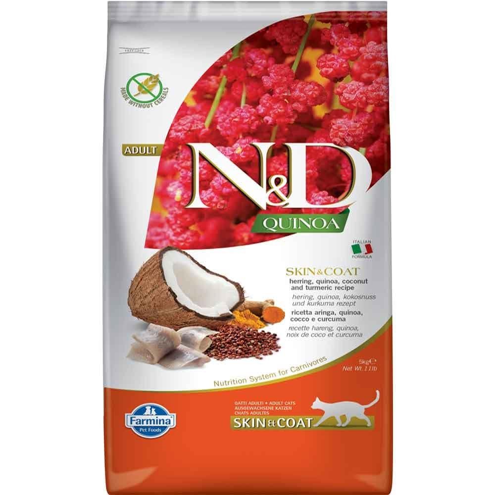 FARMINA ND Cat Quinoa Skin Coat Arenque 5KG
