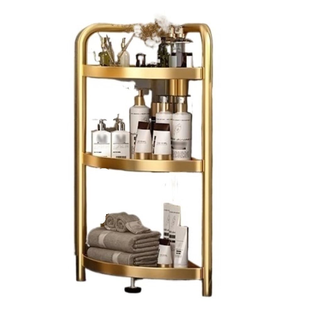 Étagère de rangement d'angle de salle de bain triangulaire pliable multicouche