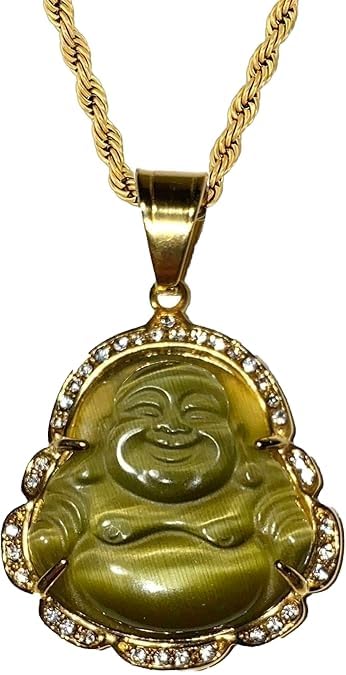 Buddha Dark Burgundy Pendant