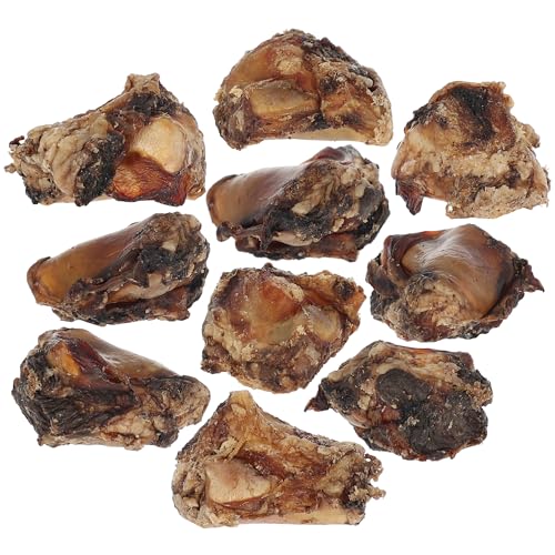 IDA PET FOODS Beef Knee Cap Dog Treats - 100% Natural Bones, Dog Dental Health, Gluten Free, Soy Free, Grain Free, Made in USA, Pack of 10, Ideal for Small to Medium Sized Dogs