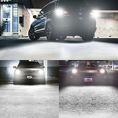 Duabhoi H21W Led Bulb 600Lm Canbus Error Free For Bmw Vw Cc Bay9S 64136 6000K White Rear Fog Indicator Parking Stop Tail Backup Reverse Bulb Car Light Dc12V Pack Of 2 #TOP5