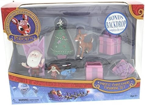 Forever Fun Rudolph the Red-Nosed Reindeer Santa's Castle Hall Diorama 2015 PVC Figurine Set