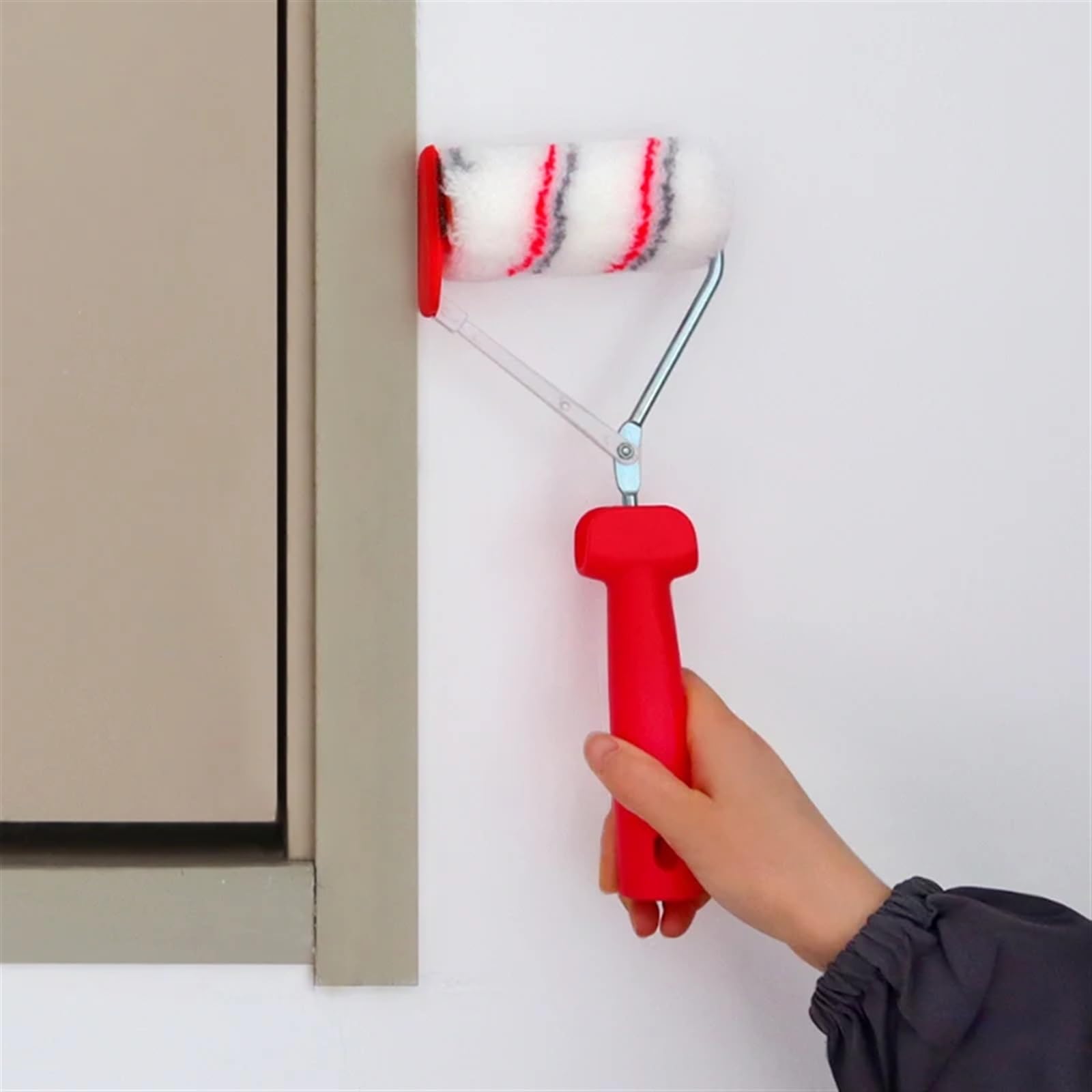 Rodillos De Pintura Cepillo de rodillo de pintura multifuncional de 4 pulgadas, cepillo de tambor de esquina, cepillos de pared, herramienta de pincel de pintura decorativa Rodillos Para Techos ( Colo