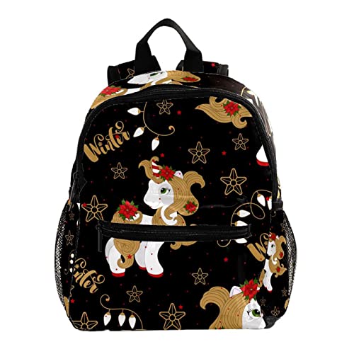 Sac à dos enfants 30,5 cm licorne magique de Noël pour l'école et sorties