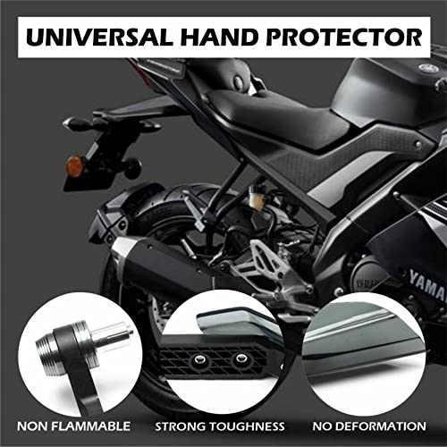 Image of Universal Motorcycle Bike Clutch Lever Protector Brake Guard Handlebar levers Protect Handguard Adjustable & Extendable for All Bikes (Black)