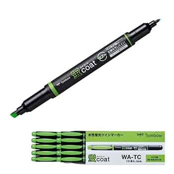 ボンボネロ　カーキ Amazon.co.jp: トンボ鉛筆 蛍光ペン 蛍コート 黄緑色 10本 WA