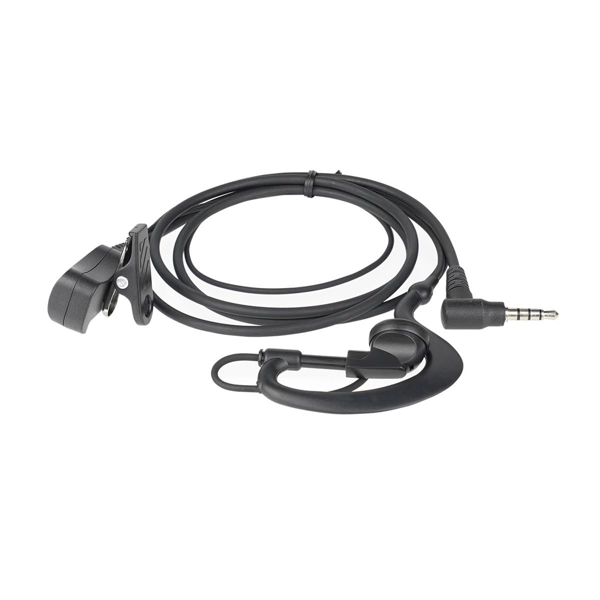 EEY002 Auricular for Gancho for la Oreja de 3,5 mm, Auricular de una Sola Aguja for micrófono PTT, Apto for RETEVIS RT22P RT622P RB619 RB19 B63S B3S(10 pcs)