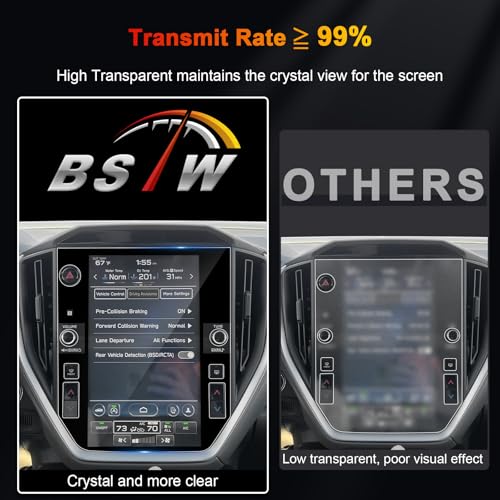 BSTW for 2025 Subaru Crosstrek Screen Protector for 2024-2026 Crosstrek Hybrid Sport/Limited/Premium/Wilderness 11.6-in for 2026 Subaru Crosstrek Accessories Tempered Glass Film by BSTW - Used condition - Image 5
