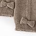 EVGENI Premium Cashmeres Knitted Gloves Featuring Elegant Bows Decoration Fingerless Gloves for Winter Warmth Fashionable