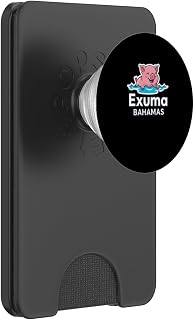 Exuma Bahamas Swimming Pig Caribbean Travel PopSockets PopWallet for MagSafe