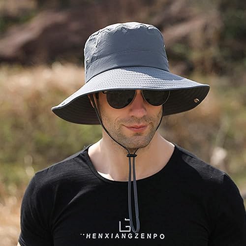 Miniatura 3 de Foldable UV Sun Protection Waterproof Breathable Wide Brim Bucket Sun Hat