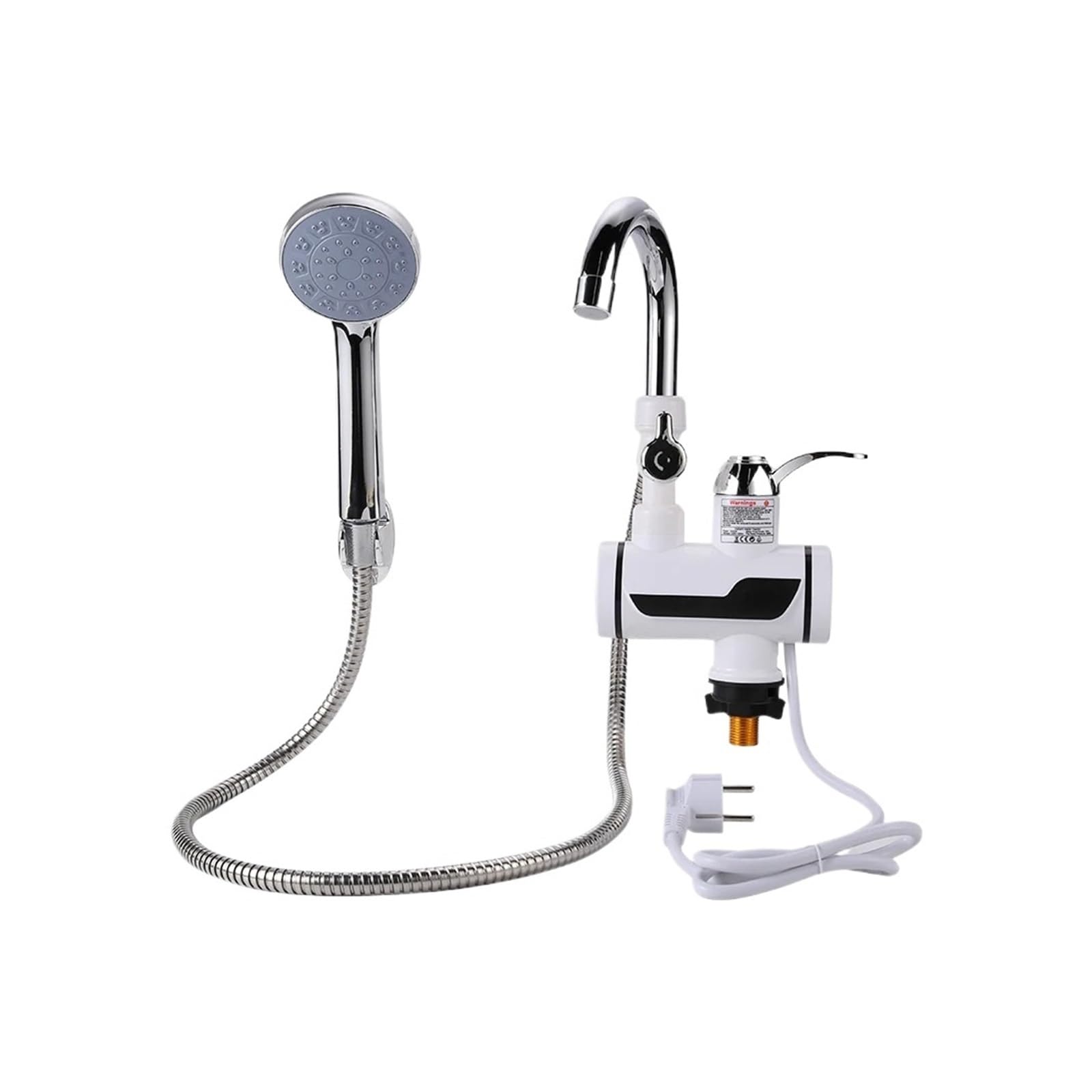 Chauffe-eau électrique instantané douche 3000W avec écran digital pour robinet de salle de bain