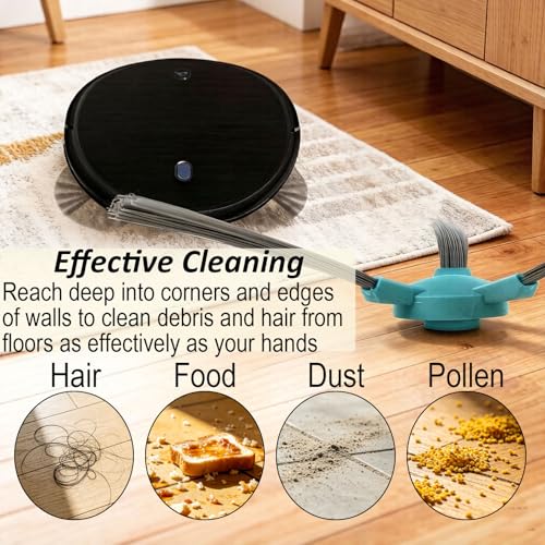 Image of 6 Pcs Robot Vacuum Cleaner Replacement Set, Compatible with Multiple Eufy Models for Efficient Floor Cleaning, Automatic House Cleaning Robot Accessories with Easy Snap-on Installation