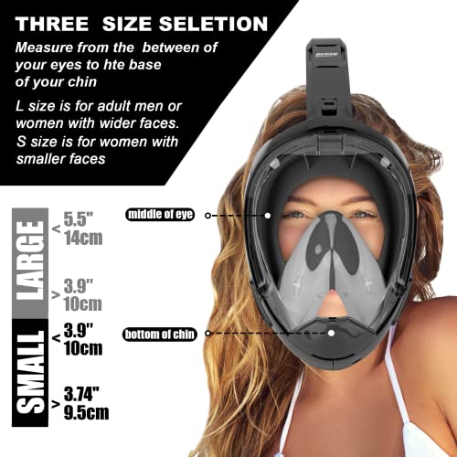 Panoramic Snorkle Masks Full Face, Snorkeling Full Face Swim Mask, Full Face Swimming Mask, Snorkeling Gear For Adults, Diving Mask Adult, Underwater Scuba Face Mask, Snorkel Equipment, Dcyso #TOP2
