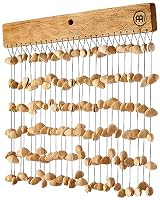 Sonic Energy Kenari Nussschalen Chime – Soundeffekt-Instrument für Therapie und Percussion – Mit Mahagoniholz-Aufhängung (SKCH)
