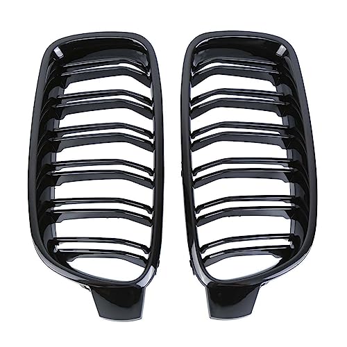 Grille pare-choc avant double lamelle optimisant le flux d'air pour BMW F30 F31 328i 335i