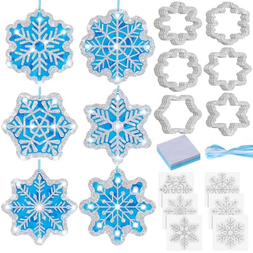 Flocons de neige en papier de soie Epakh loisirs créatifs Noël 36pcs