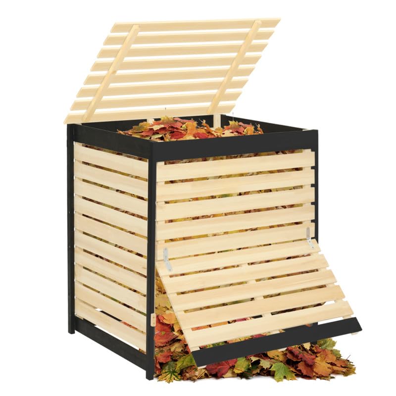 IDMarket – Bandeja de compostaje de madera 500 l