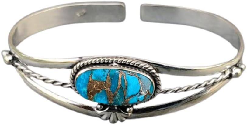 Emerald Cuff Bracelet, 925 Sterling Silver, Marquise Emerald Bangle, Statement Bracelet, Adjustable Bracelet, Emerald Gemstone, Gift For Mother