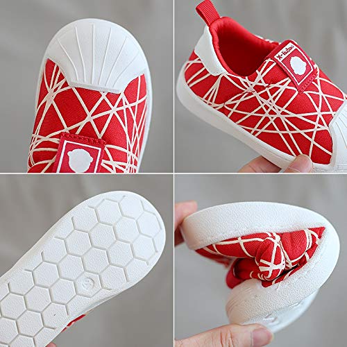 Toddler Boys Girls Sneakers, Outdoor Non-Slip Loafer Shoes（21-30 Months）3
