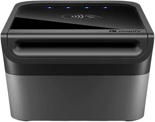 Miniatura 3 de Shopify Base para lector de tarjetas Tap & Chip - Estación de acoplamiento POS para minoristas, pequeñas empresas - Soporte para dispositivo lector