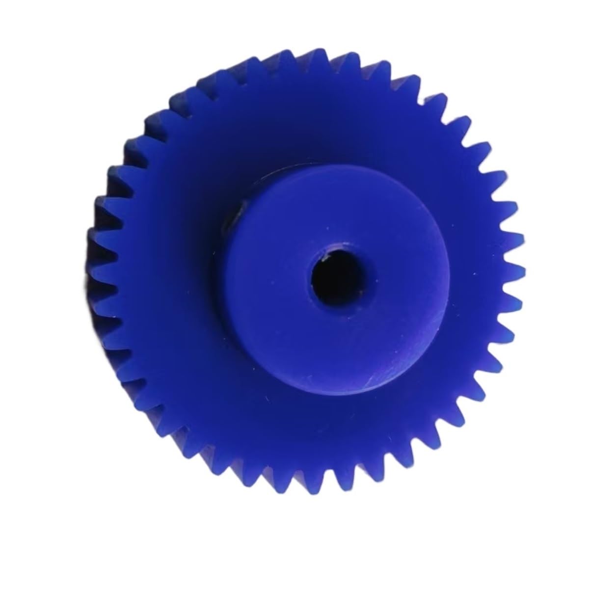 ZGUOUZANTYE Metric spur gear, 1M 16T Cylindrical Spur Pinion Blue Nylon Multiple Bore Sizes M4 Screw Steering Hardware(6MM BORE)