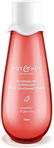 DOT & KEY Watermelon Superglow Pore Tightening Toner|Face Toner For Glowing Skin|Glycolic Toner For Open Pores Tightening|Alcohol Free, Toner For…