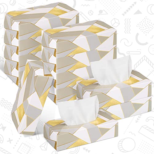 12 Packs 1560 Sheets Soft Facial Tissues Box Facial Tissues Four Patterns Box Tissues 2 Ply 130 Sheets Each Box Household Facial Tissues Fit For Bathroom Kitchen #TOP4