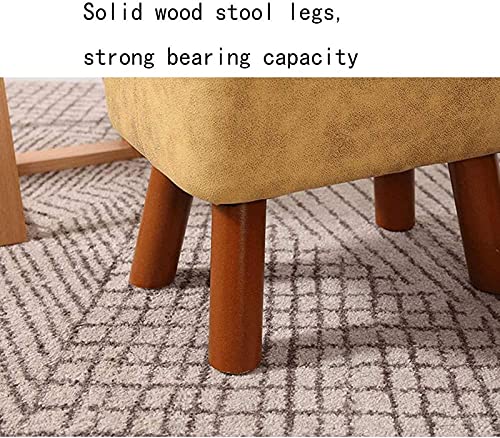 Sofá reposapiés de madera maciza para aliviar piernas cansadas y calzarse sin esfuerzo 5