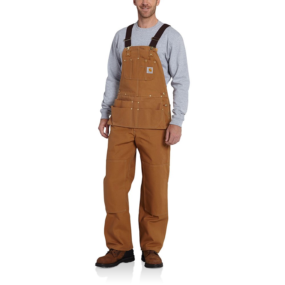 Carhartt Men's Duck Carpenter Bib Overalls Unlined R28