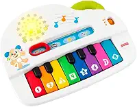 Aprender e Brincar Piano Cachorrinho Fisher Price, Mattel, Branco