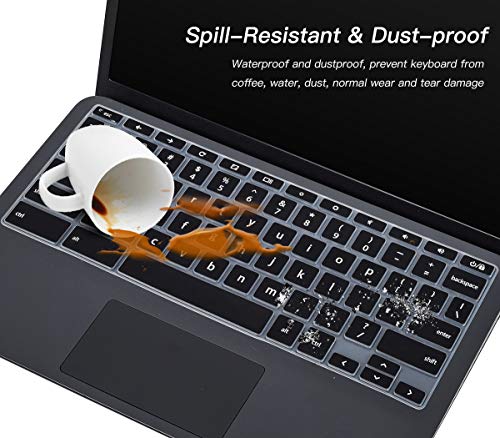 Protector para teclado HP Chromebook 11A G8 negro miniatura 6