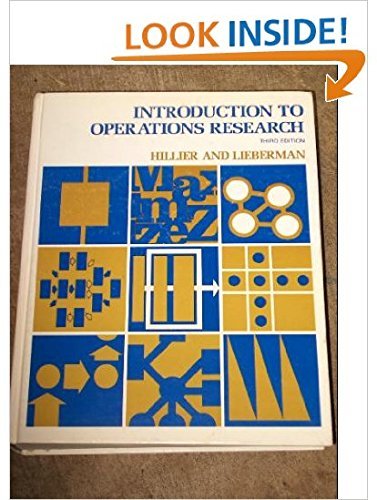 Introduction to Operations Research: Frederick S. Hillier ...